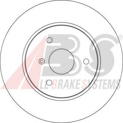A.B.S. 17161 Тормозные диски для SMART ROADSTER