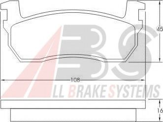 A.B.S. 36510 Тормозные колодки A. B. S. 