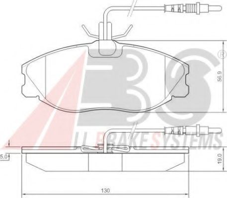 A.B.S. 36977OE Тормозные колодки A. B. S. для PEUGEOT 806