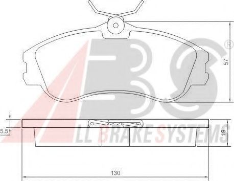 A.B.S. 37152OE Тормозные колодки для PEUGEOT PARTNER