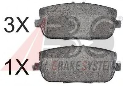 A.B.S. 37550OE Тормозные колодки и сигнализаторы  для MAZDA MX-5 (Мазда Мx-5)