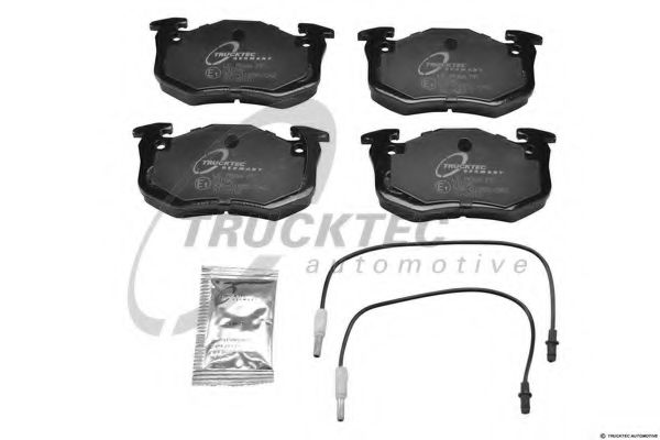 TRUCKTEC AUTOMOTIVE 1935018 Комплект тормозных колодок, дисковый тормоз 