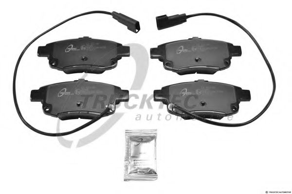 TRUCKTEC AUTOMOTIVE 1835035 Комплект тормозных колодок, дисковый тормоз TRUCKTEC AUTOMOTIVE 1835035 Комплект тормозных колодок, дисковый тормоз