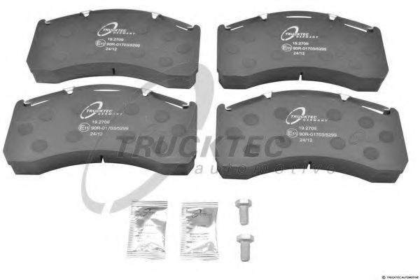 TRUCKTEC AUTOMOTIVE 0335038 Комплект тормозных колодок, дисковый тормоз TRUCKTEC AUTOMOTIVE 0335038 Комплект тормозных колодок, дисковый тормоз