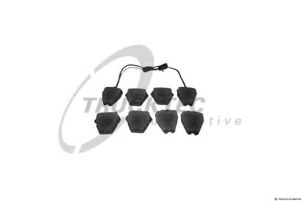 TRUCKTEC AUTOMOTIVE 0735245 Комплект тормозных колодок, дисковый тормоз  TRUCKTEC AUTOMOTIVE 0735245 Комплект тормозных колодок, дисковый тормоз