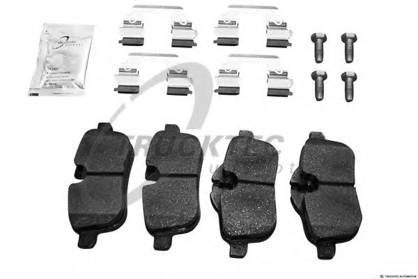 TRUCKTEC AUTOMOTIVE 0835048 Комплект тормозных колодок, дисковый тормоз 