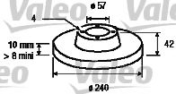 VALEO 186594 Тормозные диски VALEO для OPEL
