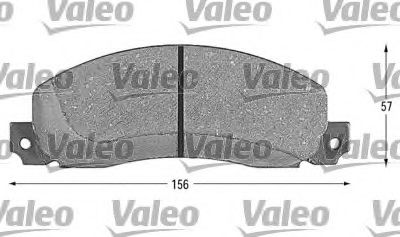 VALEO 598086 Тормозные колодки VALEO для OPEL