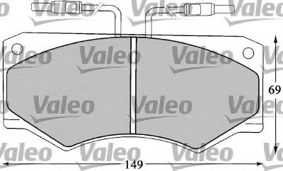VALEO 598369 Тормозные колодки VALEO для IVECO