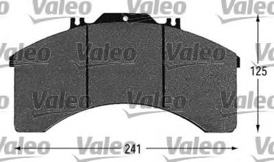 VALEO 541617 Тормозные колодки VALEO для IVECO