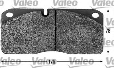 VALEO 541612 Тормозные колодки VALEO для IVECO