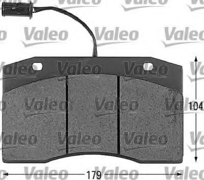 VALEO 540142 Комплект тормозных колодок, дисковый тормоз 