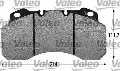 VALEO 541676 Тормозные колодки VALEO для IVECO