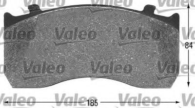 VALEO 541659 Тормозные колодки VALEO для MERCEDES-BENZ