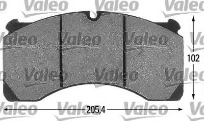 VALEO 541686 Комплект тормозных колодок, дисковый тормоз 