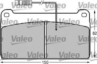 VALEO 541710 Тормозные колодки VALEO для MERCEDES-BENZ