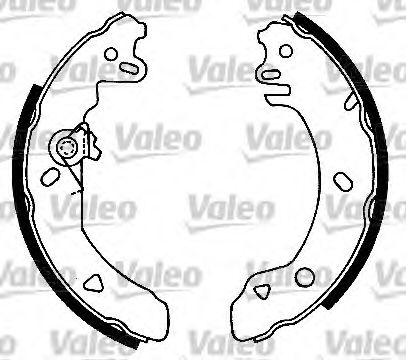 VALEO 553806 Ремкомплект барабанных колодок VALEO 