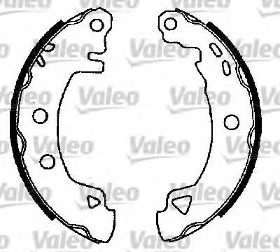 VALEO 553817 Ремкомплект барабанных колодок VALEO 
