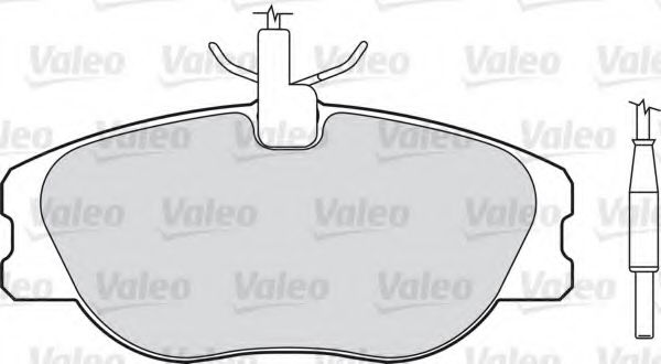 VALEO 598010 Тормозные колодки VALEO для FIAT