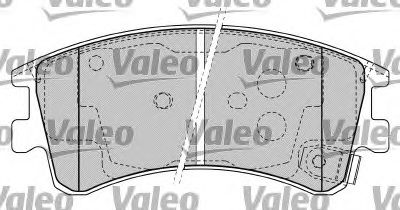 VALEO 598648 Тормозные колодки VALEO для MAZDA