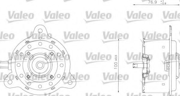 VALEO 698342 Вентилятор системы охлаждения двигателя для CITROËN C15