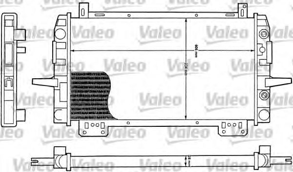 VALEO 730111 Радиатор охлаждения двигателя VALEO 