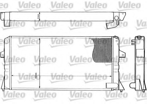 VALEO 730176 Радиатор охлаждения двигателя VALEO 