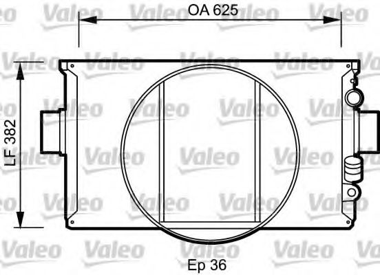 VALEO 730334 Радиатор охлаждения двигателя VALEO для IVECO