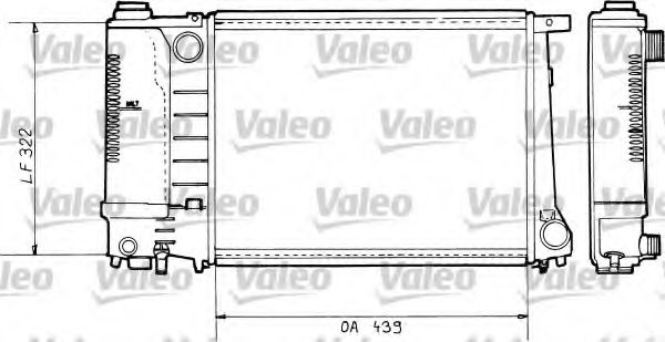 VALEO 730365 Радиатор охлаждения двигателя для BMW