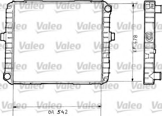 VALEO 730377 Радиатор охлаждения двигателя VALEO 