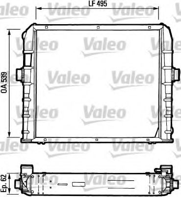 VALEO 730384 Радиатор охлаждения двигателя VALEO для IVECO