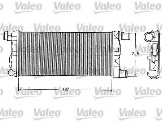 VALEO 730520 Радиатор охлаждения двигателя VALEO для FIAT