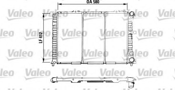 VALEO 730535 Радиатор охлаждения двигателя VALEO для ALFA ROMEO