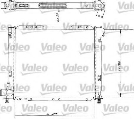 VALEO 730539 Радиатор охлаждения двигателя VALEO для FIAT