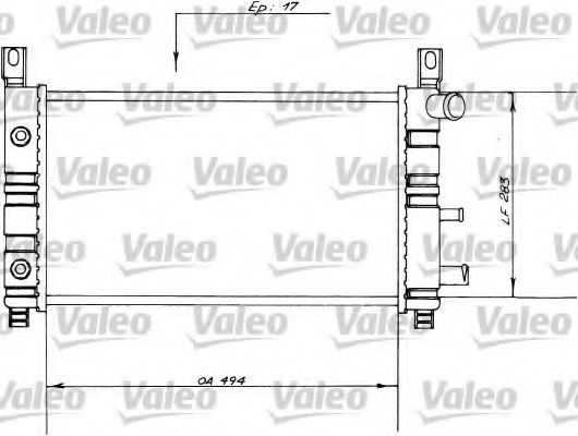 VALEO 730558 Радиатор охлаждения двигателя VALEO для FORD