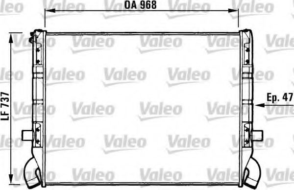 VALEO 730639 Радиатор охлаждения двигателя для SCANIA 3