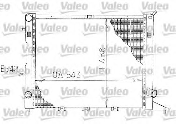 VALEO 730816 Радиатор охлаждения двигателя VALEO для OPEL