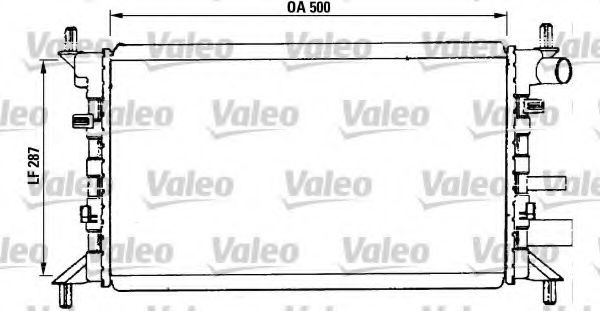 VALEO 730859 Радиатор охлаждения двигателя VALEO для FORD