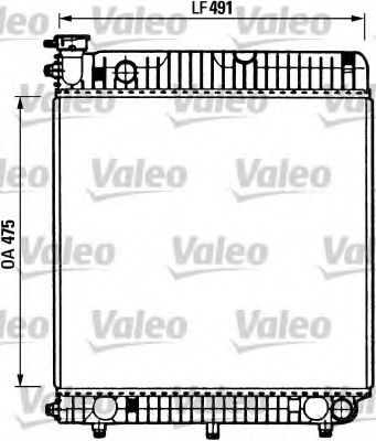 VALEO 730883 Радиатор охлаждения двигателя VALEO для MERCEDES-BENZ