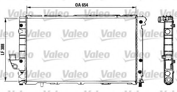 VALEO 730935 Радиатор охлаждения двигателя VALEO для LANCIA