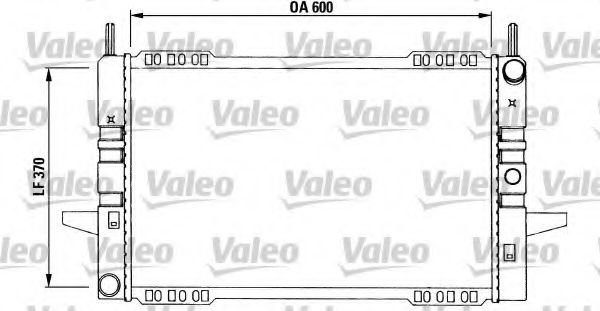 VALEO 730968 Радиатор охлаждения двигателя для FORD SIERRA