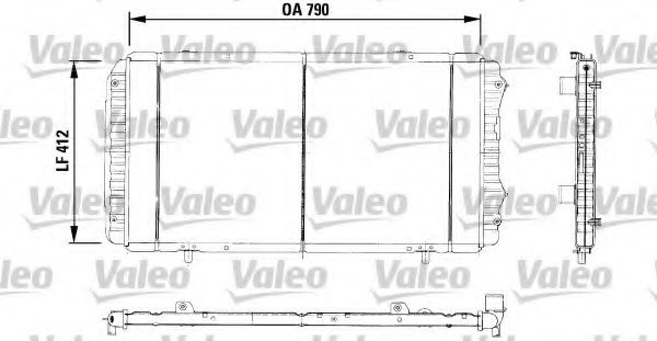 VALEO 730996 Радиатор охлаждения двигателя VALEO для FIAT