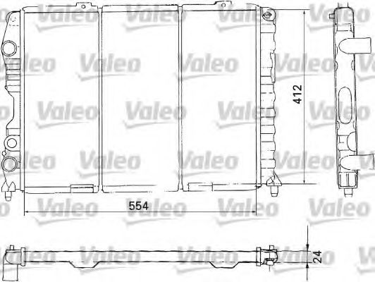 VALEO 731283 Радиатор охлаждения двигателя VALEO для ALFA ROMEO