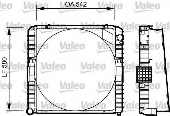 VALEO 731534 Радиатор охлаждения двигателя VALEO для IVECO
