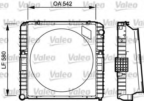 VALEO 731535 Радиатор охлаждения двигателя VALEO для IVECO