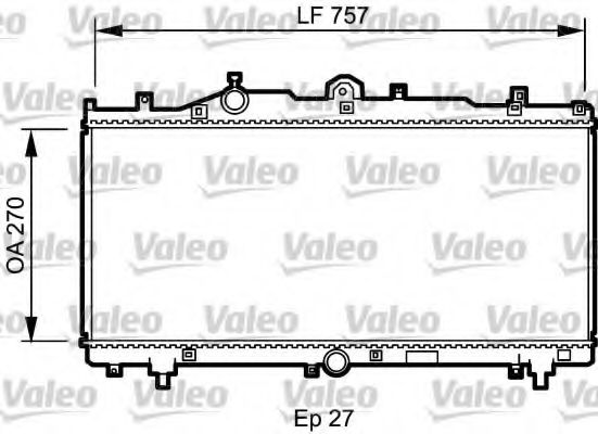 VALEO 731979 Радиатор охлаждения двигателя для FIAT BARCHETTA