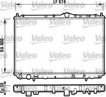 VALEO 732525 Радиатор охлаждения двигателя VALEO для VOLVO