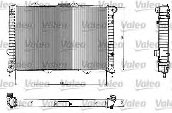 VALEO 732584 Радиатор охлаждения двигателя VALEO для LANCIA