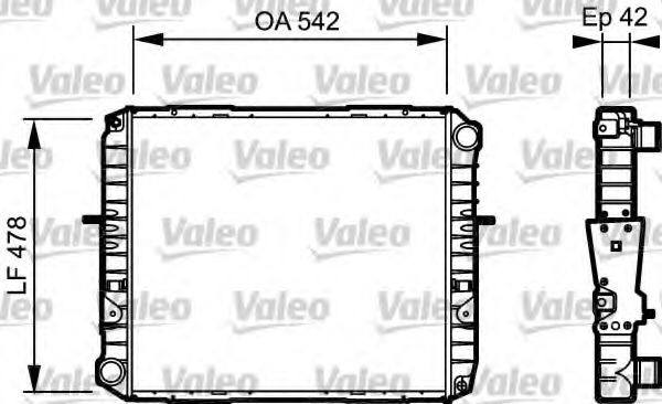 VALEO 733483 Радиатор охлаждения двигателя VALEO для IVECO