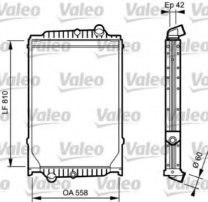 VALEO 733498 Радиатор охлаждения двигателя VALEO для VOLVO
